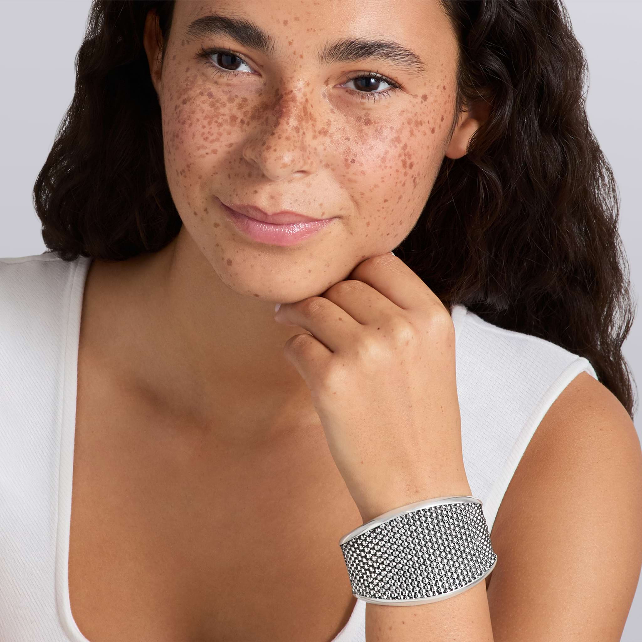 Signature Caviar Caviar Beaded Cuff Bracelet