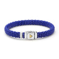 LAGOS ultramarine blue Caviar ceramic beaded bracelet in 9 mm with sterling silver clasp