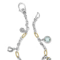 Signature Caviar Two-Tone Pearl and Prasiolite Charm Bracelet