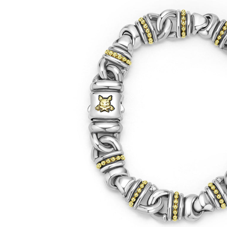 Anthem Two-Tone Lock Curb Link Bracelet