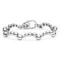 Caviar Bubbly Silver Beaded Scalloped Bracelet