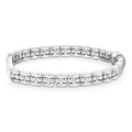 Signature Caviar Petite Silver Engravable ID Link Bracelet