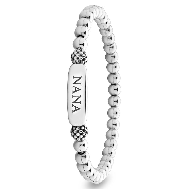 Signature Caviar Nana Stretch Bead Bracelet