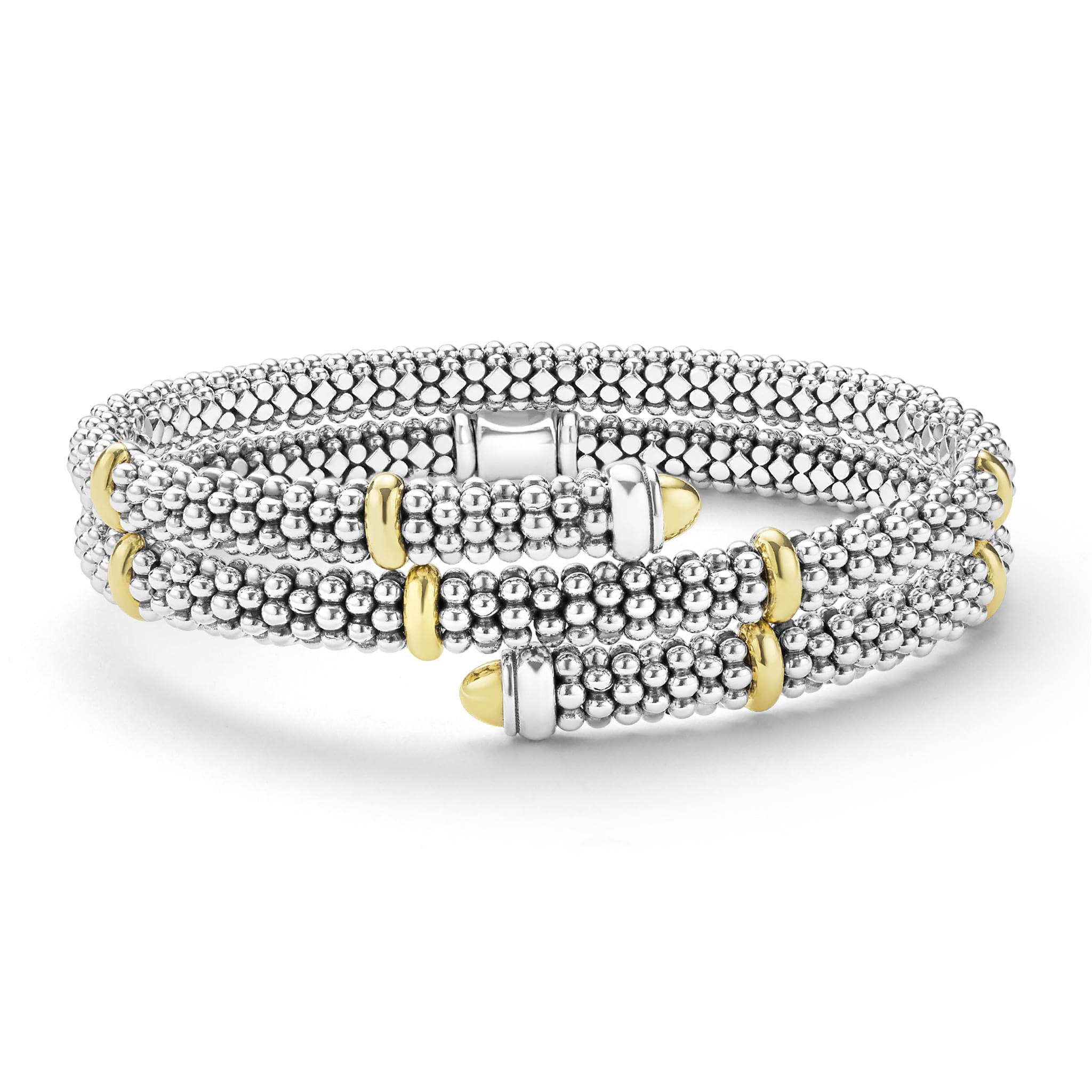 Signature Caviar Two-Tone Caviar Versa Wrap Bracelet | 5mm – LAGOS