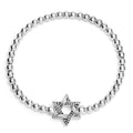 Signature Caviar Sterling Silver Star of David Stretch Bracelet