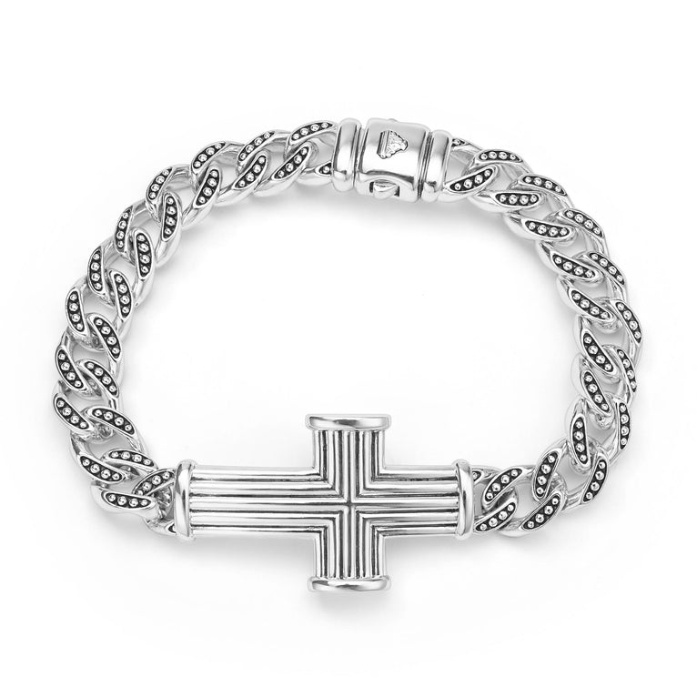 Anthem Sterling Silver Cross Link Bracelet