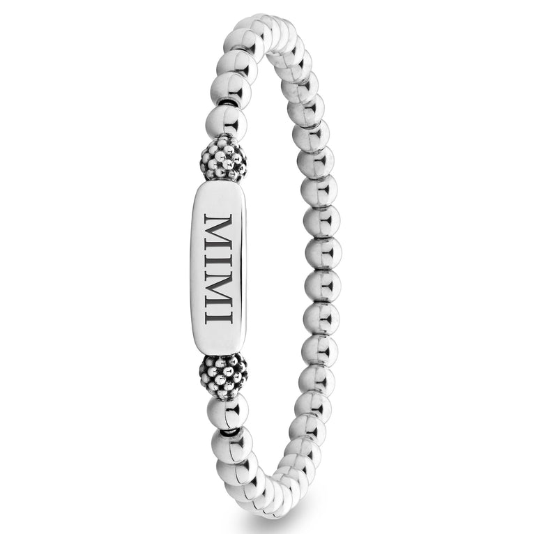 Signature Caviar Mimi Stretch Bead Bracelet