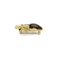 Rare Wonders 18K Gold Pietersite and Diamond Bee Pin