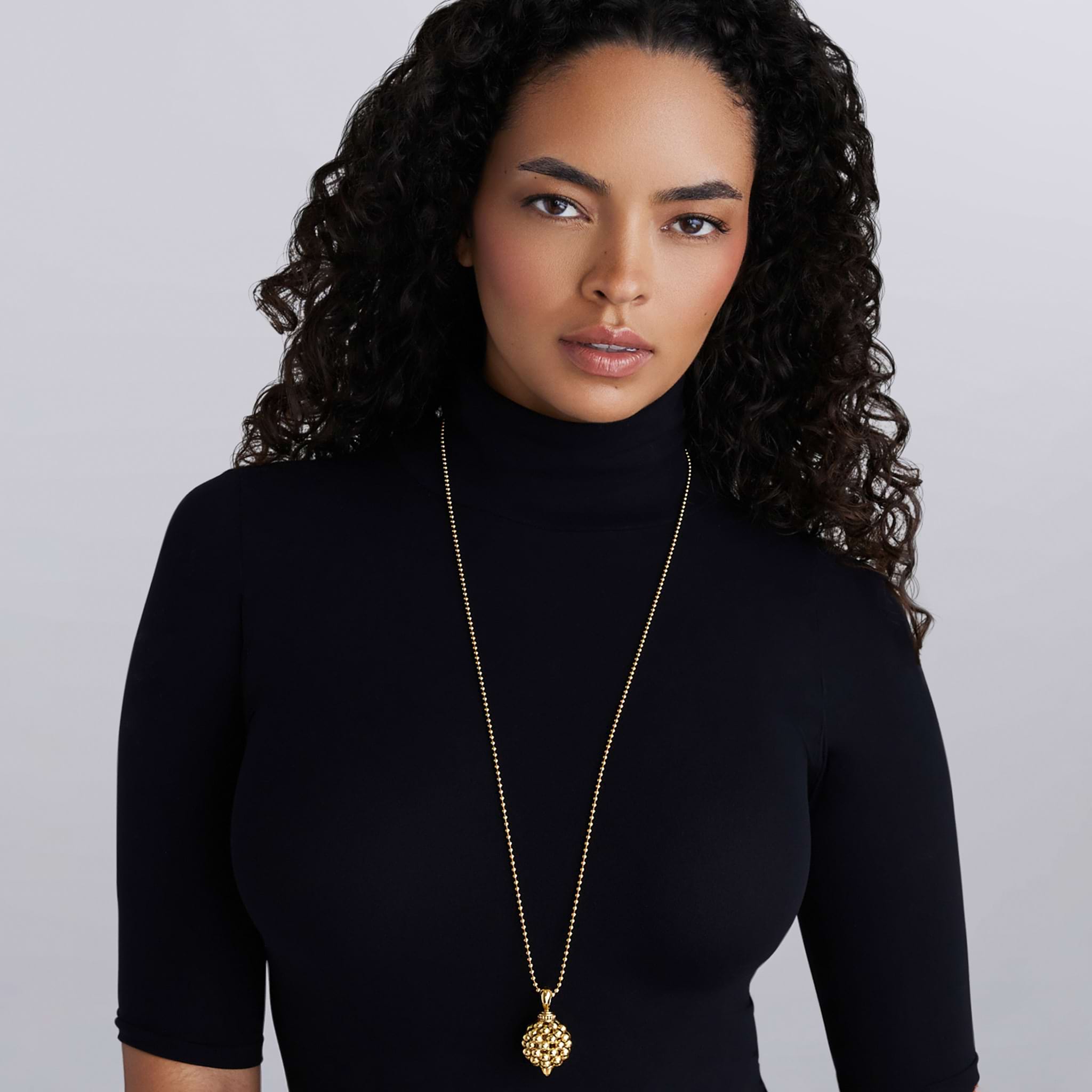 Caviar Gold Caviar Beaded Pendant