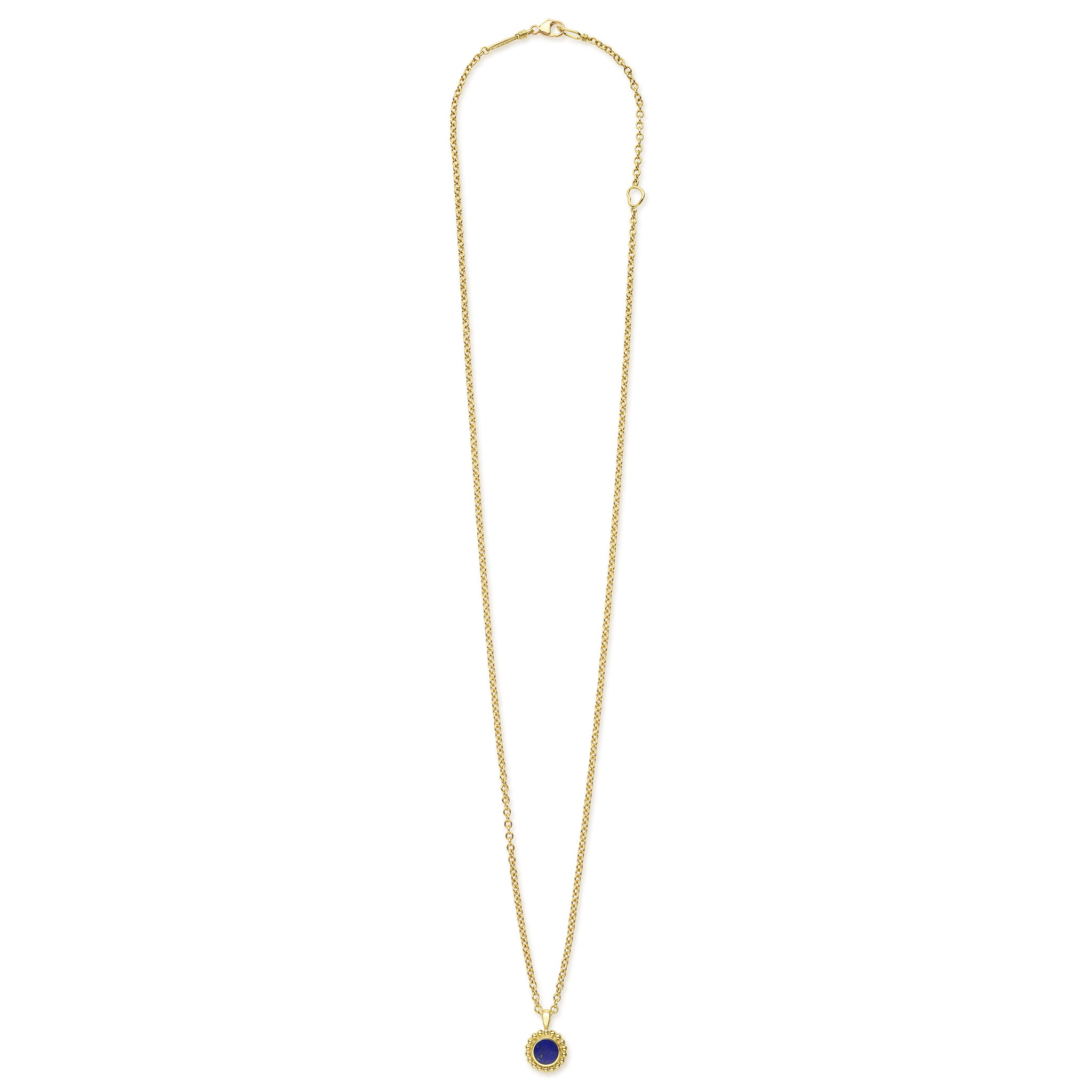 Covet 18K Gold Lapis Pendant Necklace