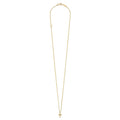 Caviar Gold 18K Gold Cross Pendant Necklace