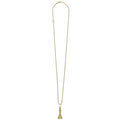 Rare Wonders 18K Gold King Pendant Necklace features a heart link and tassel pendant on an adjustable chain, showcasing LAGOS's craftsmanship and elegance.