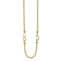 Rare Wonders 18K Gold King Pendant Necklace features polished gold beads on an adjustable ball chain with a lobster clasp, showcasing LAGOS's artisanal elegance.