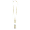 18K gold and diamond details form this chandelier pendant necklace. LAGOS diamonds are the highest quality natural stones.
