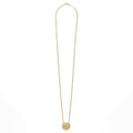 Meridian 18K Gold Circle Pendant Necklace