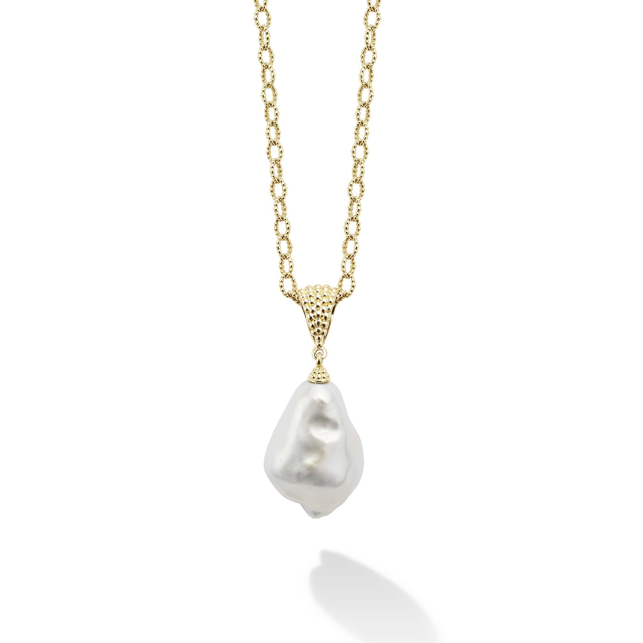 エルセーヌ　ノンセルクイックwith SUPER　jewelry　ball Baroque Pearl Necklace | LAGOS Jewelry