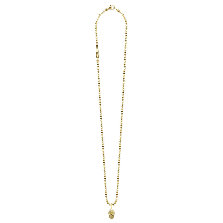 Anthem 18K Gold Skull Amulet Necklace