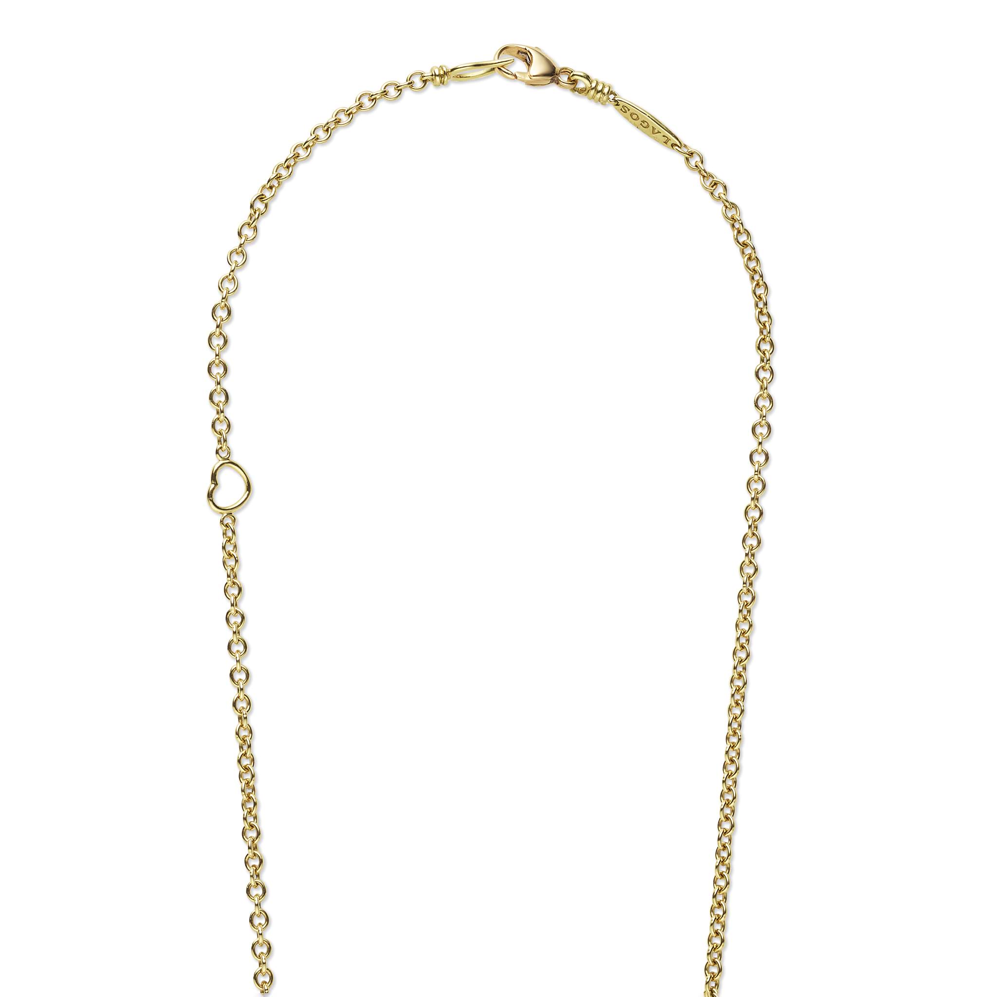18 karat gold lobster clasp on necklace chain 