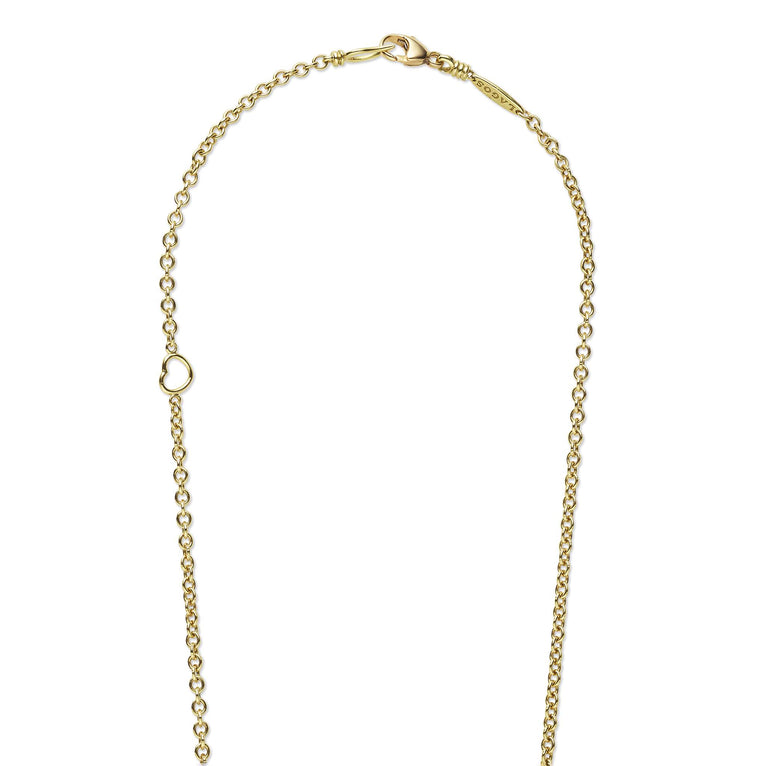 18 karat gold lobster clasp on necklace chain 