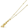 Rare Wonders 18K Gold Ski Karat Pendant Necklace