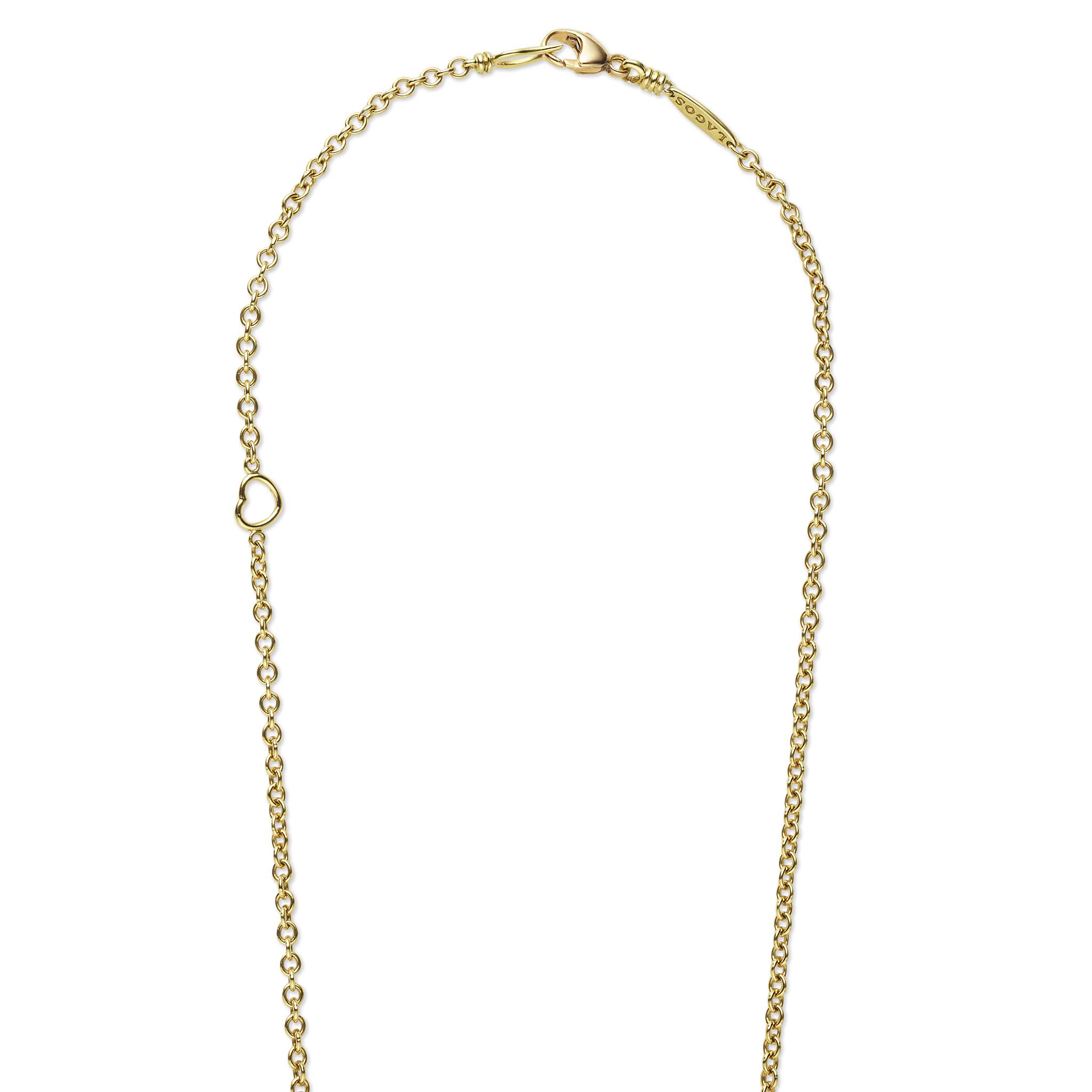 Rare Wonders 18K Gold Ski Karat Pendant Necklace
