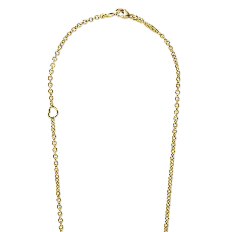 Rare Wonders 18K Gold Tennis Karat Pendant Necklace