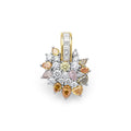 SML 18K Gold Colorful Diamond Pendant