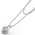 Hearts of LAGOS Silver Heart of Philadelphia Pendant Necklace: Sterling silver ball chain with a polished pendant featuring Philadelphia landmarks.