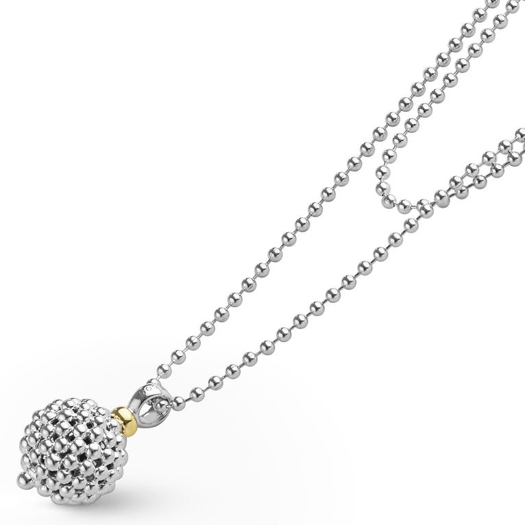 Signature Caviar Caviar Ball Pendant Necklace