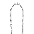 Signature Caviar Sterling Silver Anchor Pendant Necklace with beaded chain, lobster-claw clasp, and wire-wrapped bead end caps showcasing LAGOS craftsmanship.