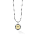 Our Signature Caviar sterling silver and 18K gold Aries charm finished on a sterling silver ball chain necklace. This zodiac charm represents birthdays from March 21 to April 19.