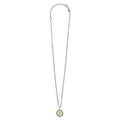 Signature Caviar X Initial Diamond Charm Necklace: Sterling silver chain with caviar beading, 18K gold pendant featuring a diamond-accented X motif.