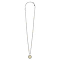 Signature Caviar Z Initial Diamond Charm Necklace features sterling silver and 18K gold, with a crystal-encrusted Z pendant and caviar beading on a delicate chain.