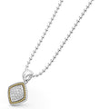 Rittenhouse Two-Tone Square Diamond Pendant Necklace