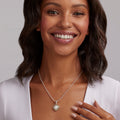 Rittenhouse Two-Tone Square Diamond Pendant Necklace