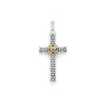 Anthem Large Two-Tone Diamond Cross Amulet