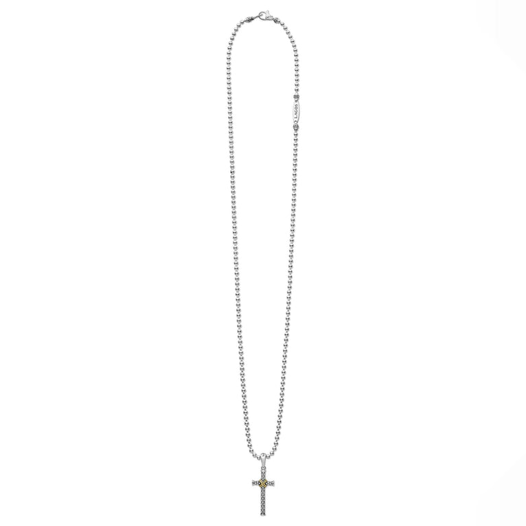 Anthem Two-Tone Cross Amulet Necklace