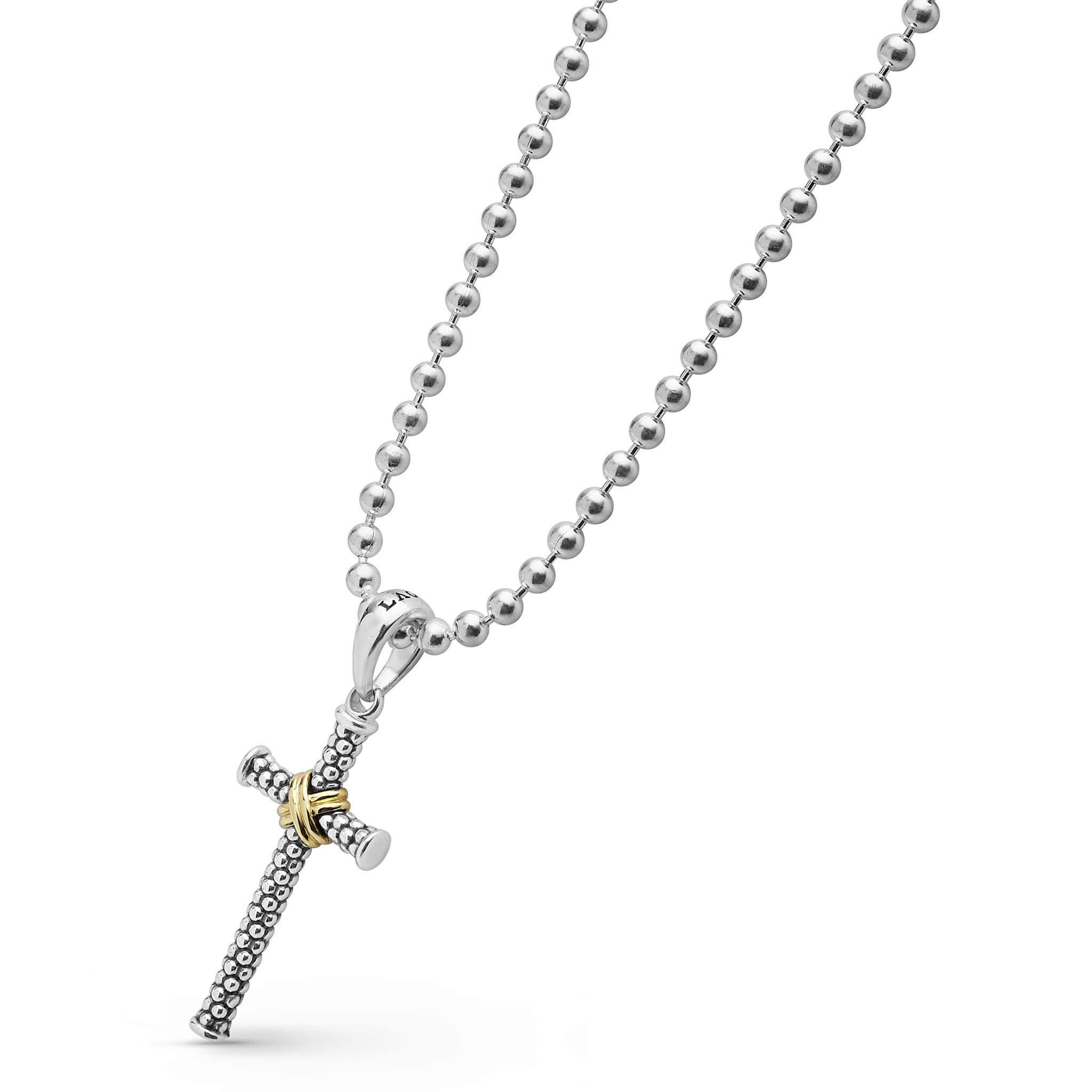 Anthem Two-Tone Cross Amulet Necklace