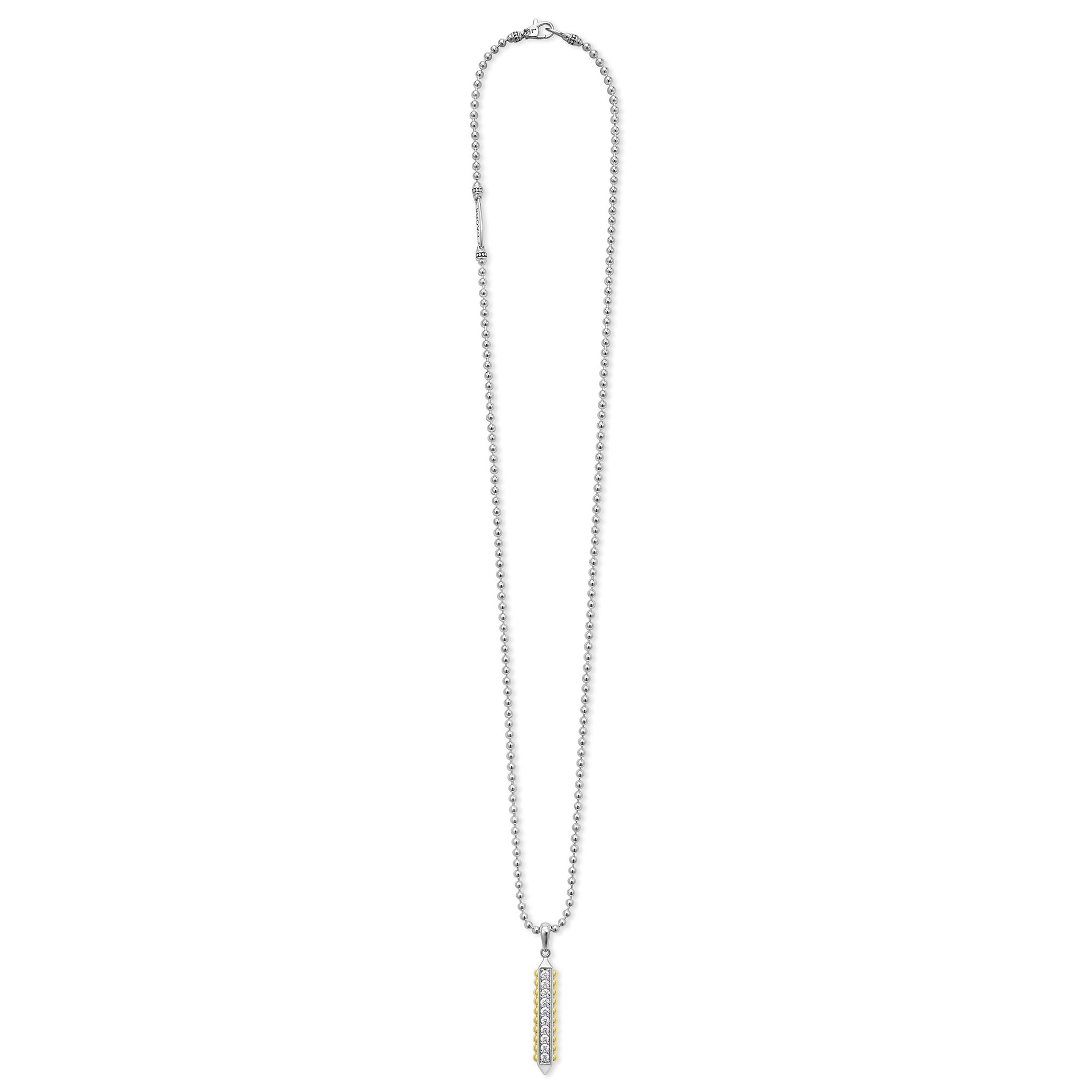 Anthem Diamond Bar Amulet Necklace