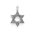 Sterling silver in a star motif forms this Star of David amulet. Wear it proudly as a symbol of faith, style and tradition.