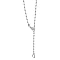 Signature Caviar Octagon Diamond D Initial Charm Necklace