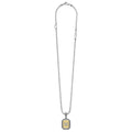 Signature Caviar Octagon Diamond H Initial Charm Necklace