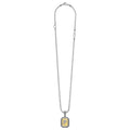 Signature Caviar Octagon Diamond P Initial Charm Necklace