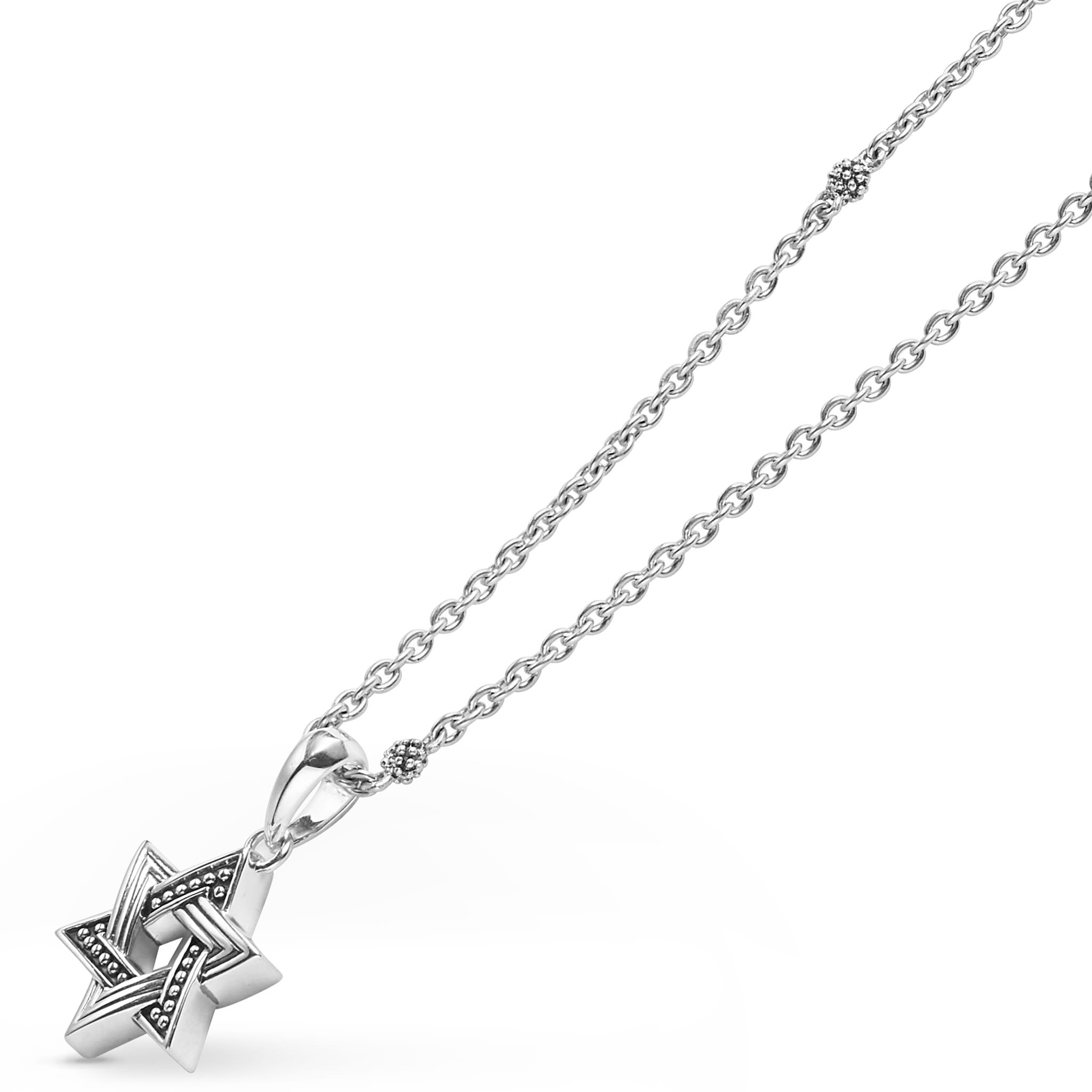 Anthem Small Silver Star of David Amulet Necklace