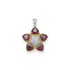 Studio Two-Tone Garnet and Diamond Pendant