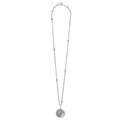 Full view of Sterling Silver Moon & Star Pendant Necklace