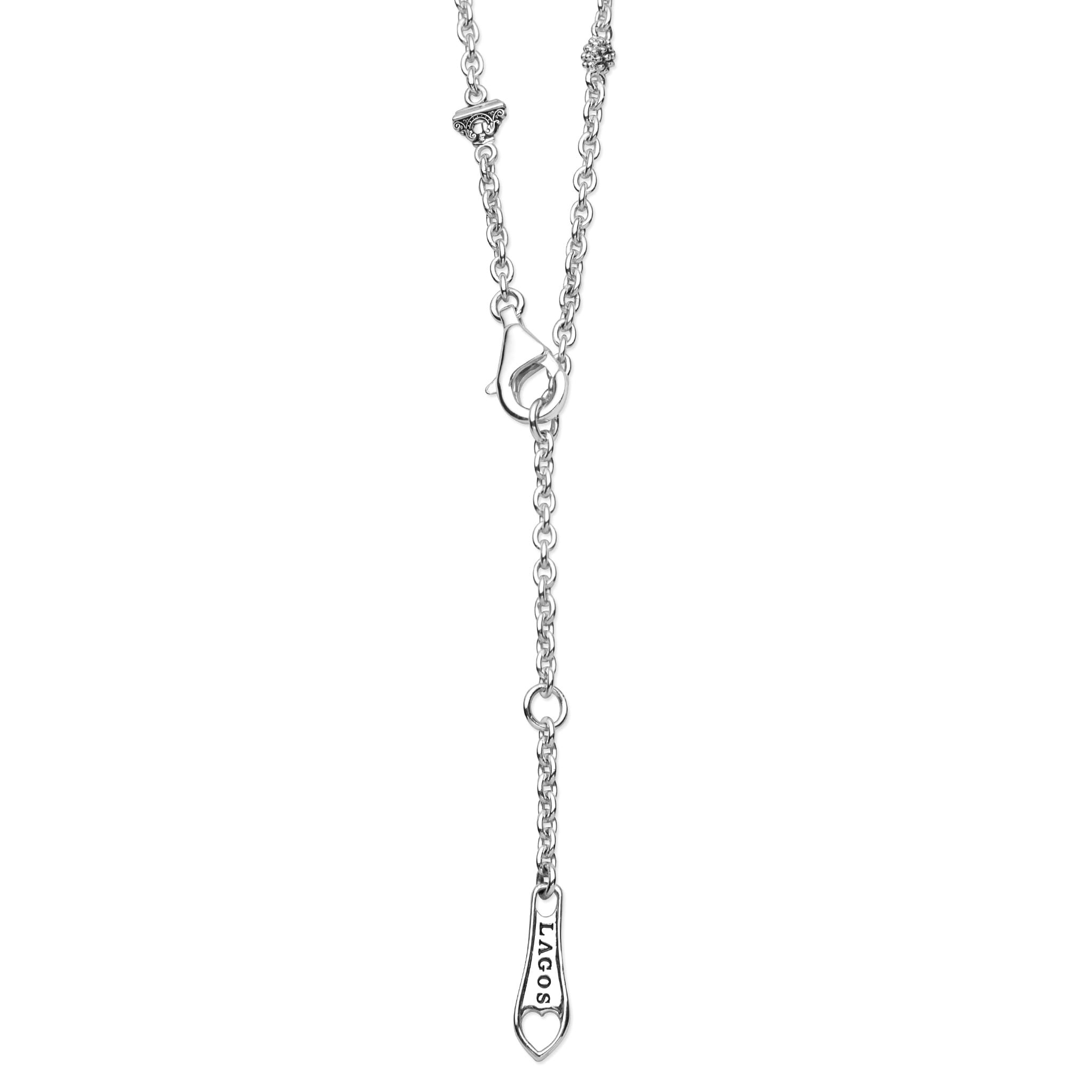 Clasp on Sterling Silver Moon & Star Pendant Necklace