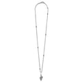 Full view of Sterling Silver Mini Seashell Pendant Necklace