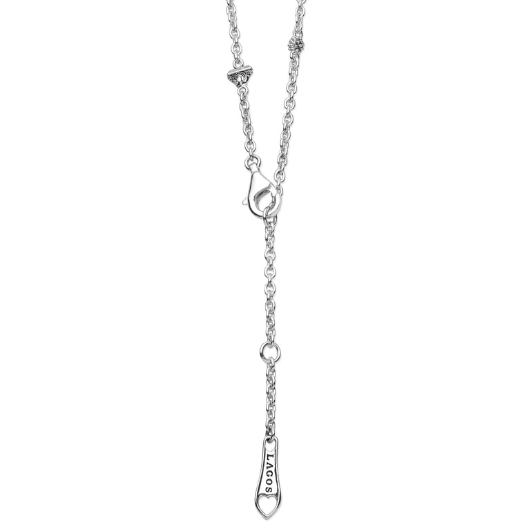 Clasp view of Sterling Silver Mini Seashell Pendant Necklace