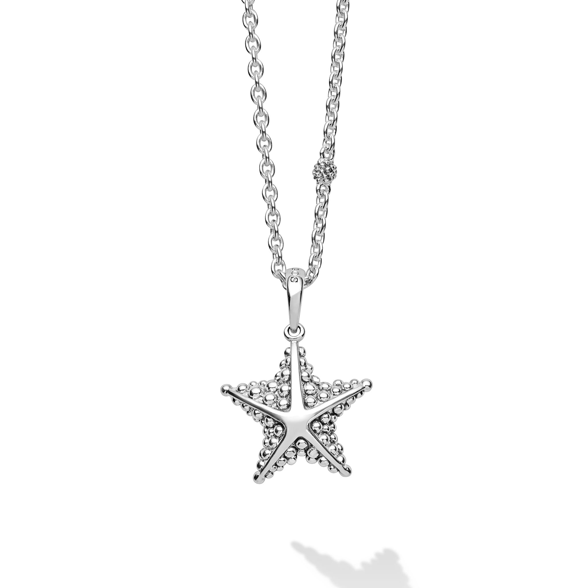 Sterling Silver Mini Starfish Pendant Necklace